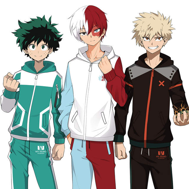 Boku no Hero Academia My Hero Academia Cosplay Costumes Midoriya Izuku Bakugou Katsuki Todoroki Hoodies - BNHA Store