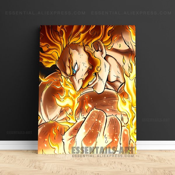 Enji Todoroki Endeavor BNHA MHA Poster Canvas Wall Art Painting Decor Pictures Bedroom Study Living Room - BNHA Store